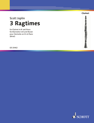 Book cover for 3 Ragtimes