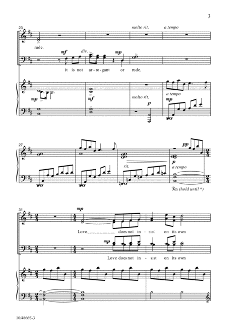 Love Never Ends Love Never Ends 4-Part scores gallery preview page 3