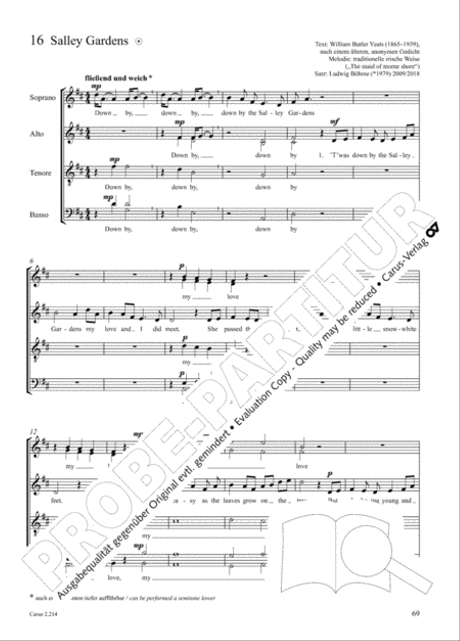 Choral Collection Folk Songs Choir scores gallery preview page 45