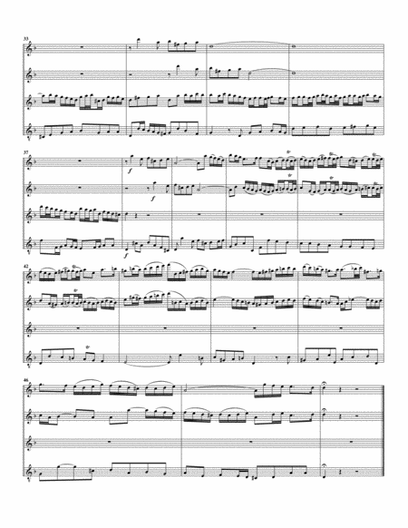Aria: Treu' und Wahrheit sei der Grund from Cantata BWV 24 (arrangement for 4 recorders)
