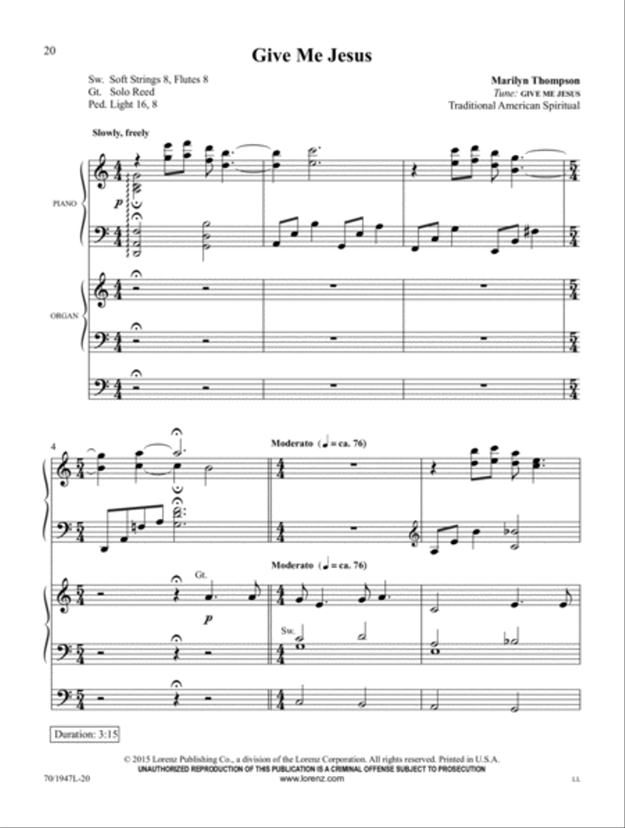 Begin the Song of Praise! Organ scores gallery preview page 10