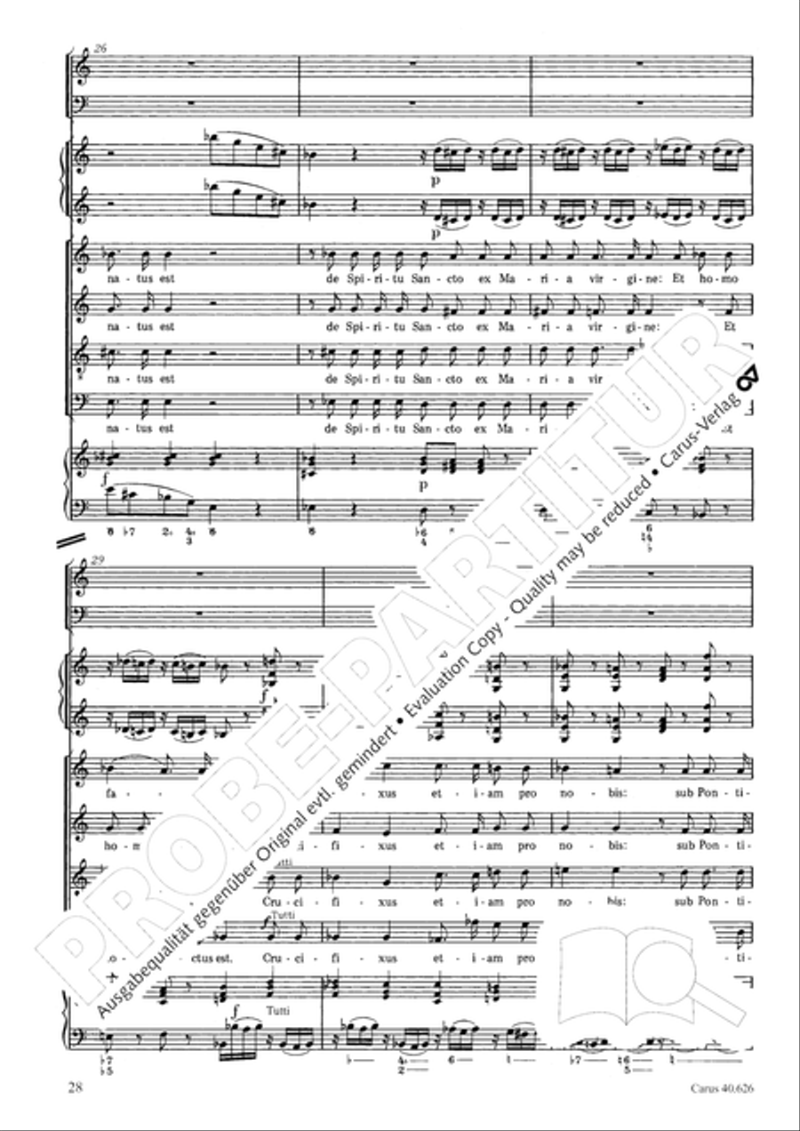 Mass in C Major Mass in C Major 4-Part scores gallery preview page 28