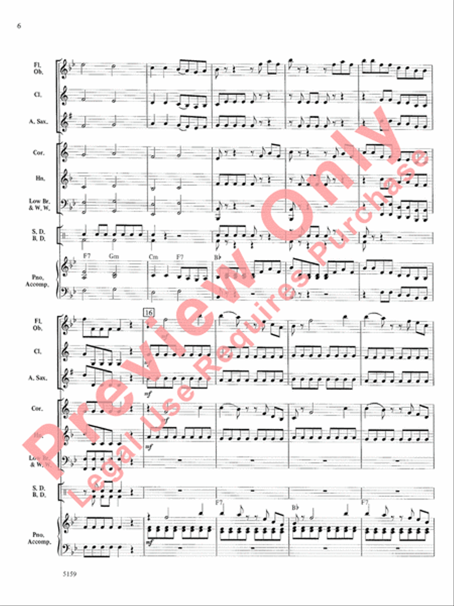 Mozart Serenade and Dance Concert Band scores gallery preview page 7
