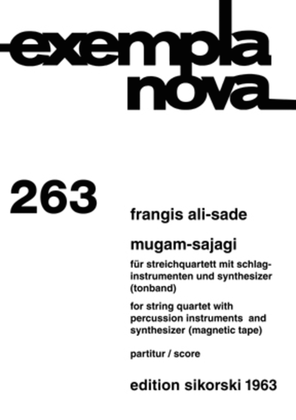 Mugam-sajahy Pocket Score String Quartet, Perc, Synth