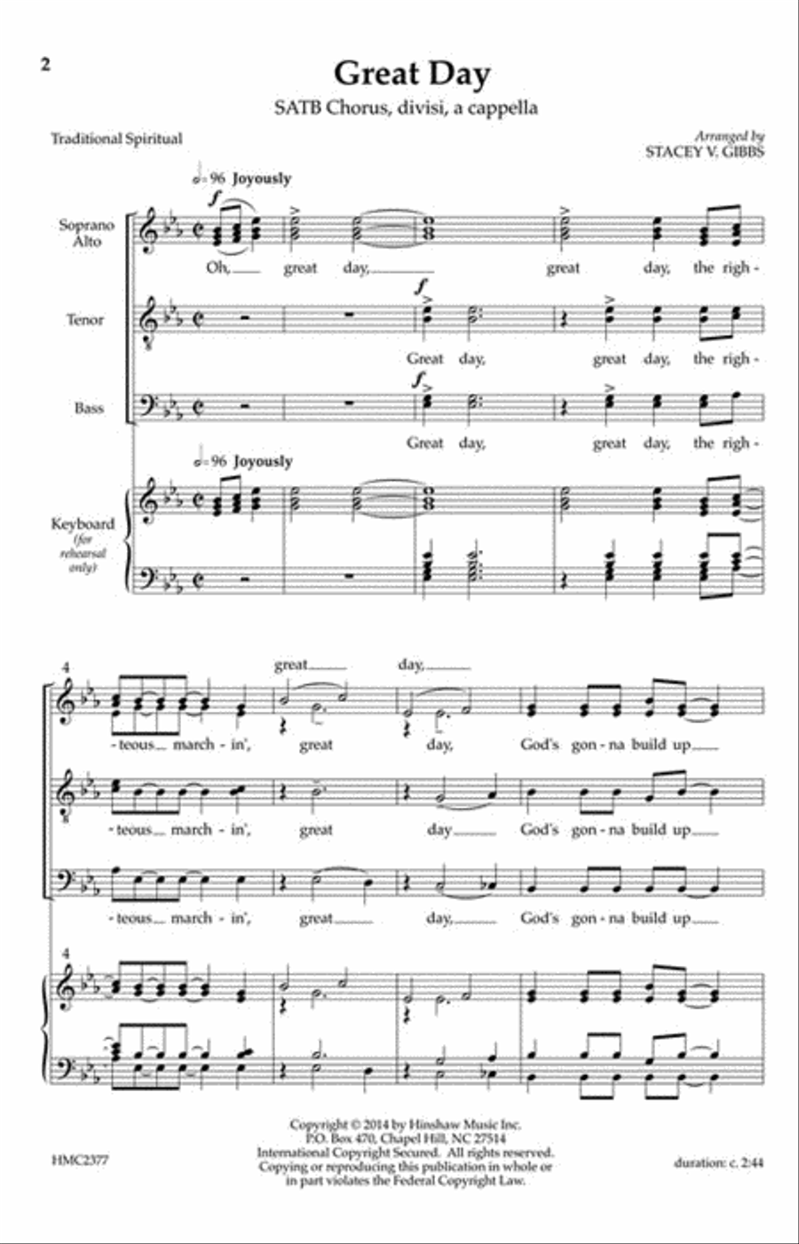 Great Day Choir scores gallery preview page 2