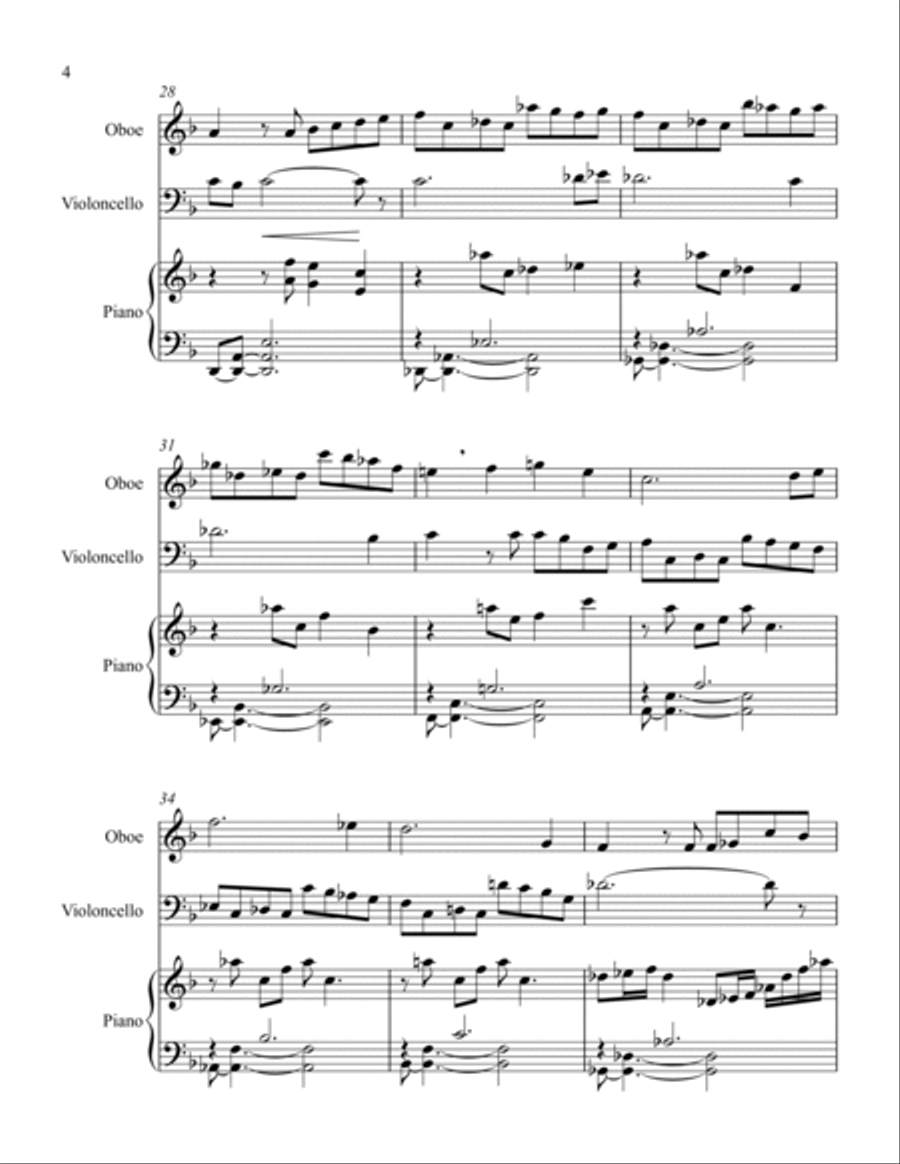 Symbiosis for Oboe and Cello Small Ensemble scores gallery preview page 5
