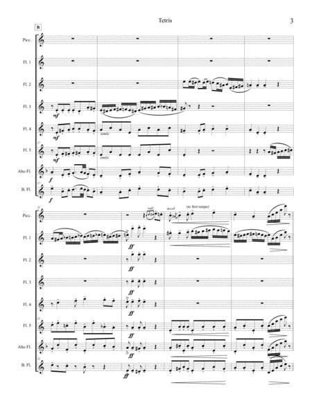 Tetris Theme for Advanced Flute Choir image number null