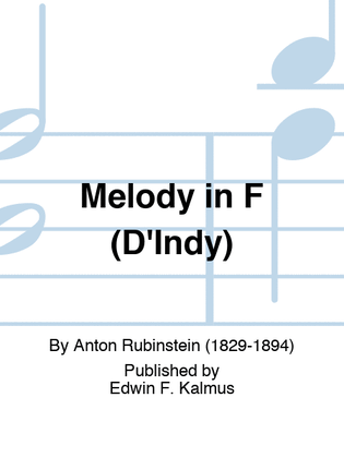 Melody in F (D'Indy)