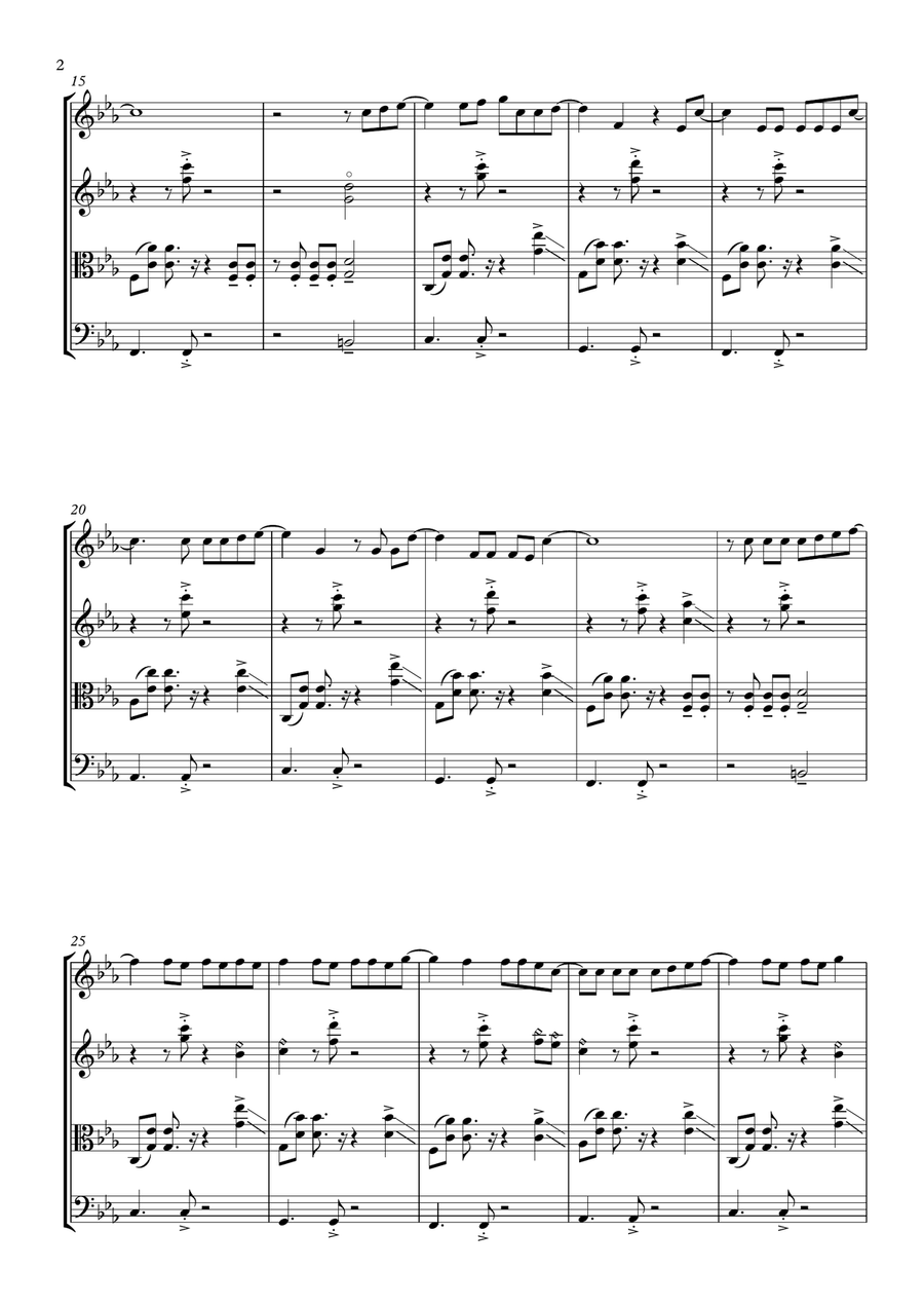 Mirrors String Quartet scores gallery preview page 2