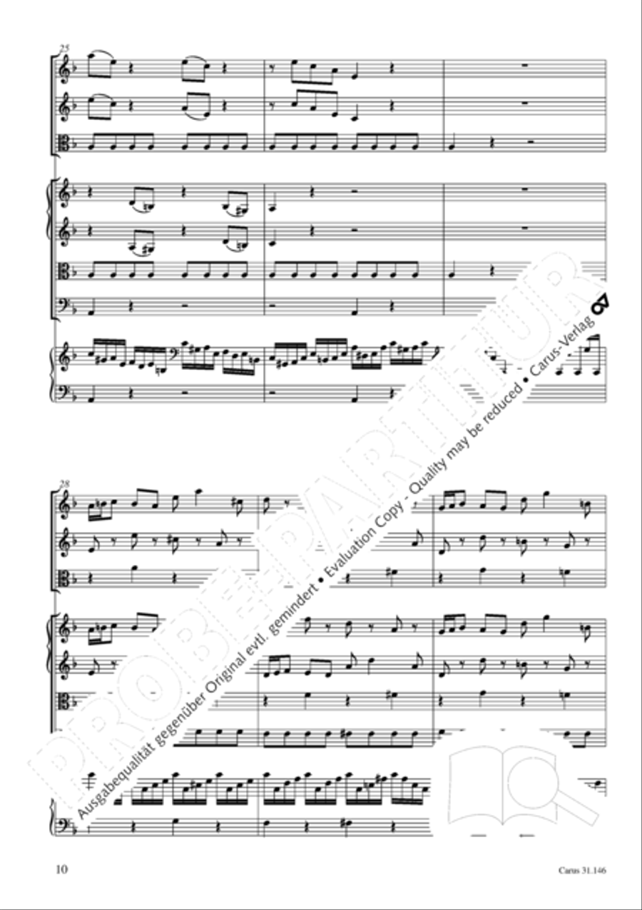 Through bitter tribulation we enter into God's kingdom (Wir mussen durch viel Trubsal in das Reich Gottes eingehen) 4-Part scores gallery preview page 11