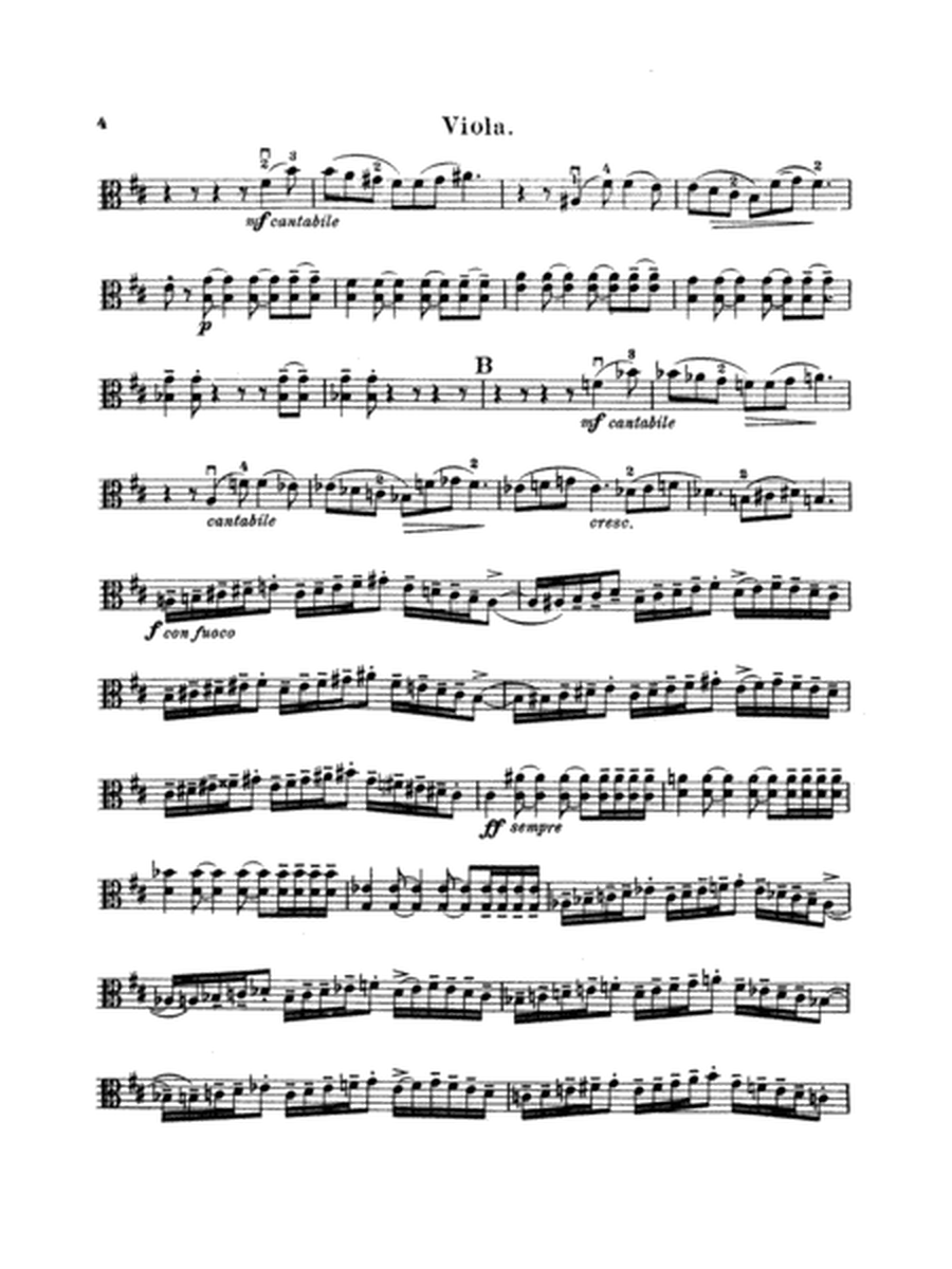 String Quartet in D Major, Op. 11: Viola