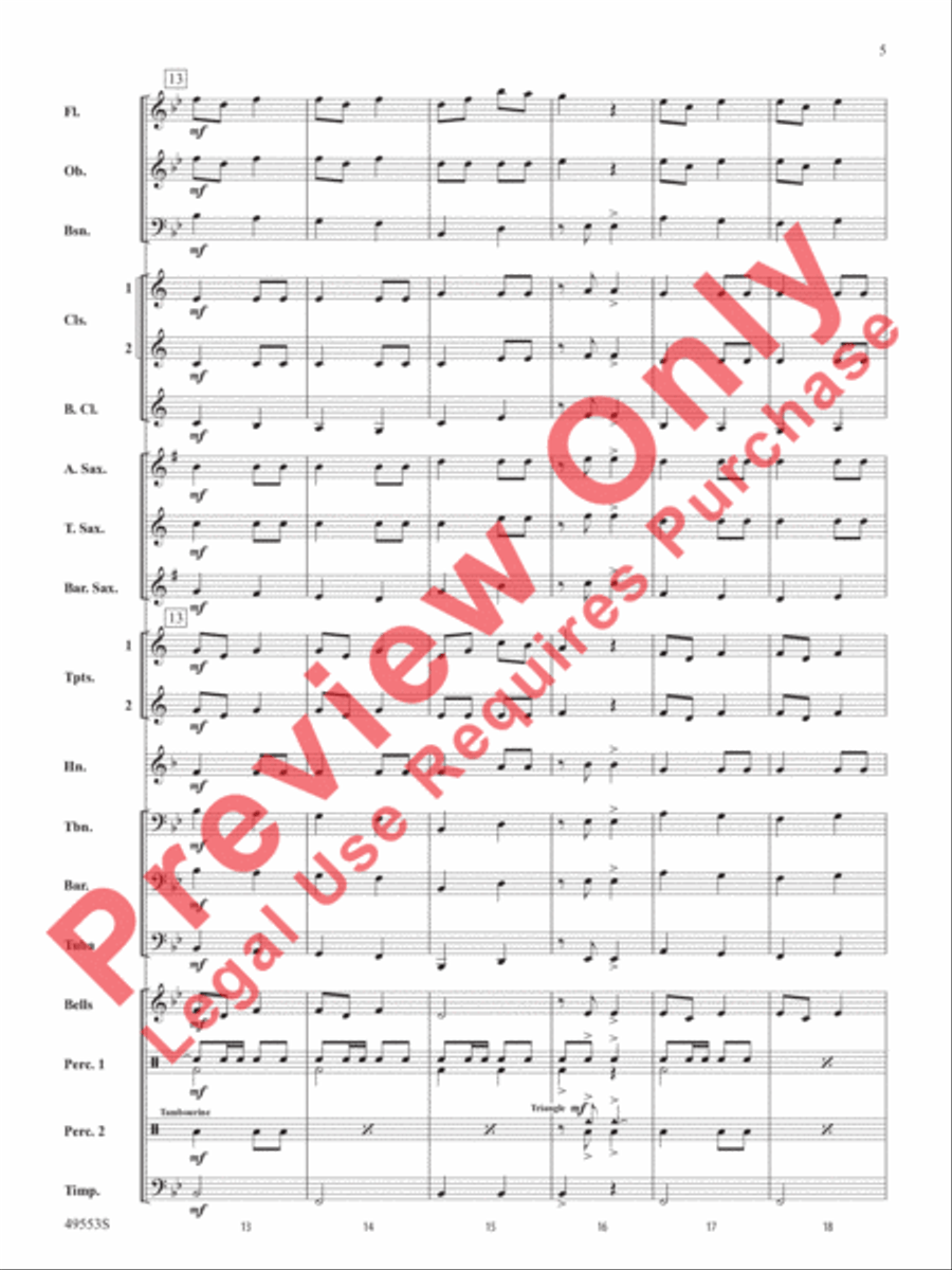 Hanukkah Dances Concert Band scores gallery preview page 6
