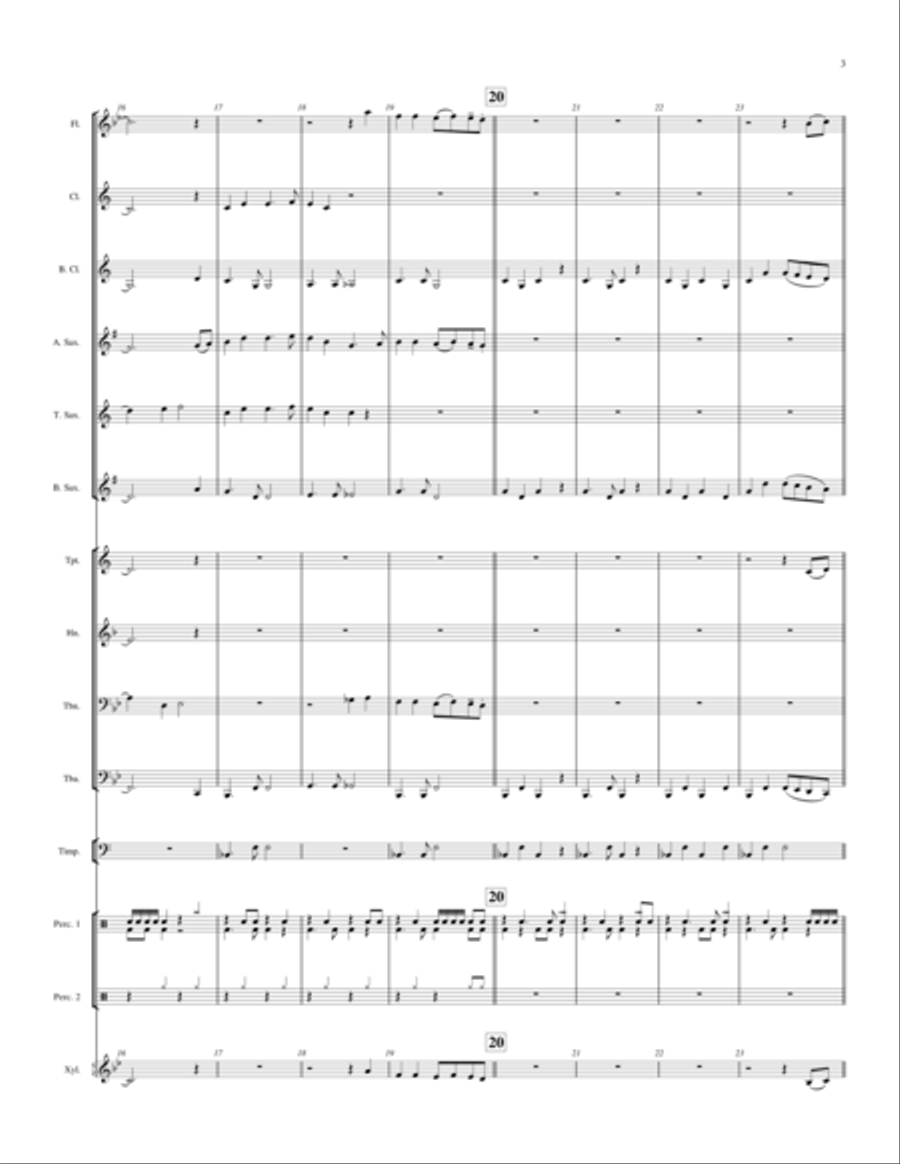 Banjo on my Knee Concert Band scores gallery preview page 3