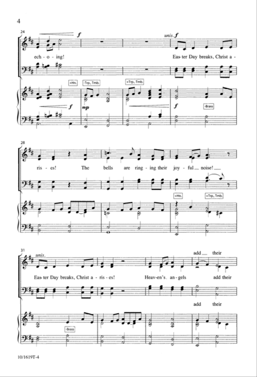 Easter Day Breaks, Christ Arises! 4-Part scores gallery preview page 4