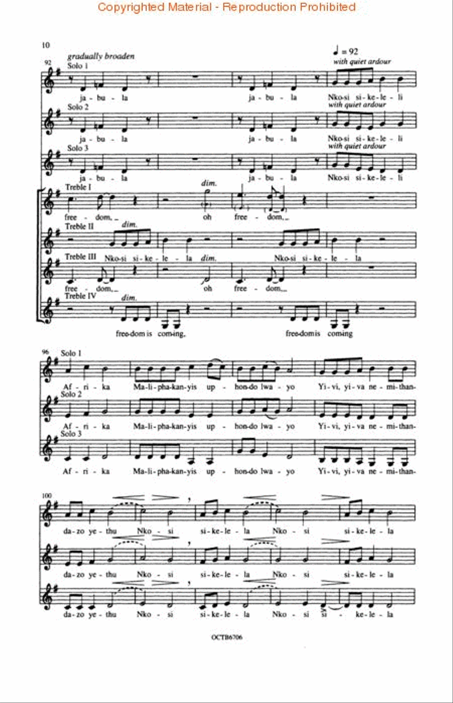 African Celebration African Celebration SSAA scores gallery preview page 3
