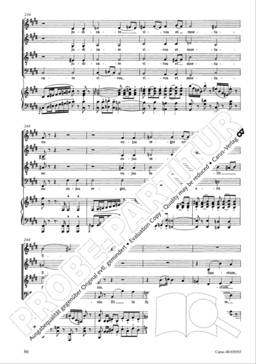 Petite Messe solennelle 4-Part scores gallery preview page 89