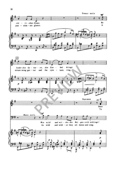 Zigeunerleben (Gypsy Life) (Vocal Score) image number null