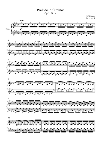 Prelude in C minor Op. 21 No. 4