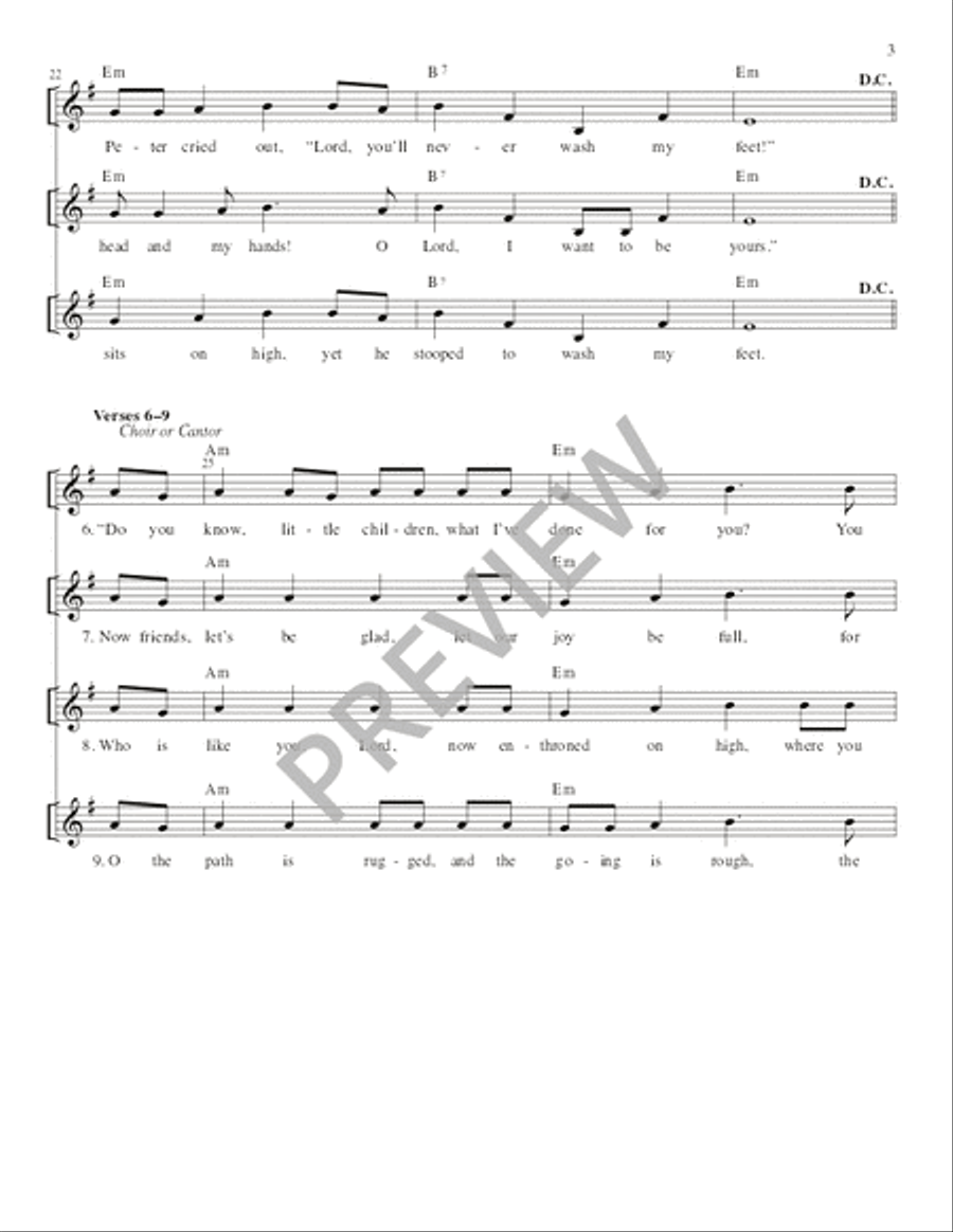Jesus Took a Towel - Guitar edition Guitar scores gallery preview page 3