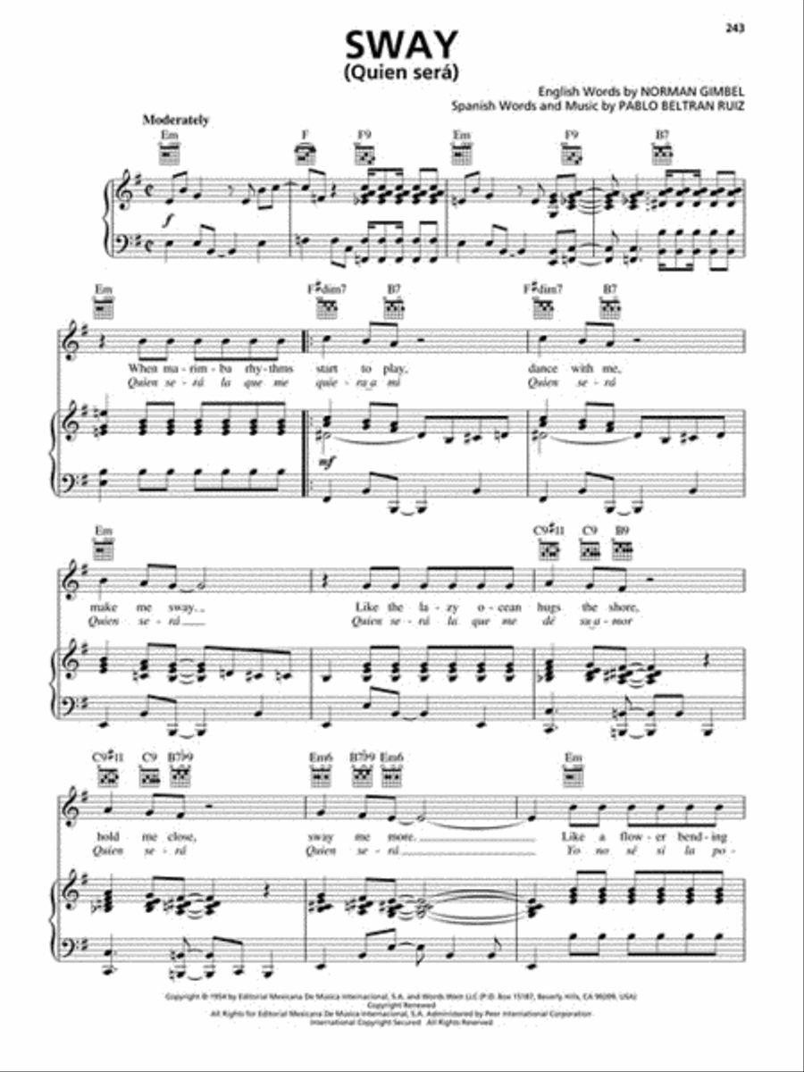 The Best Latin Songs Ever – 3rd Edition Piano, Vocal, Guitar scores gallery preview page 4