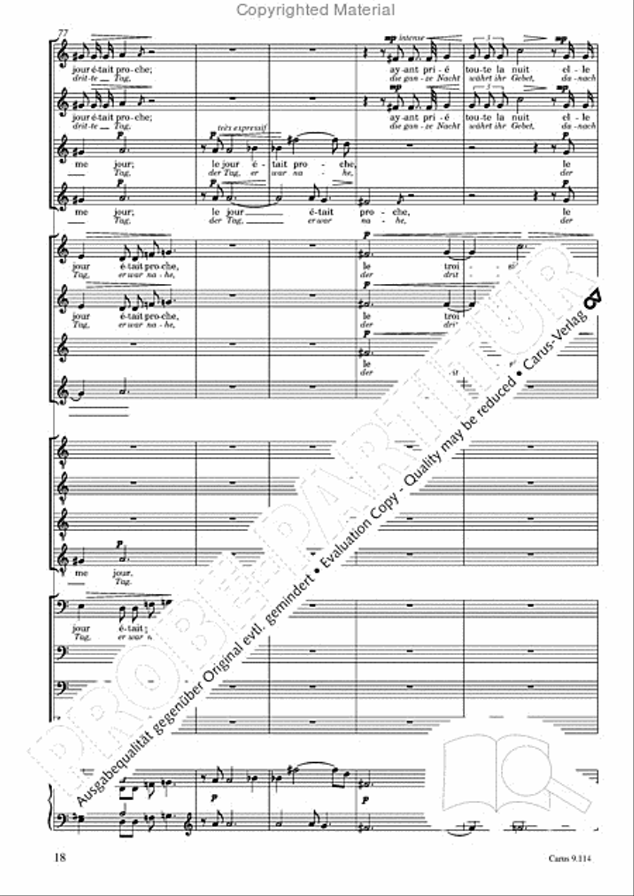 Trois Fragments de son Choir scores gallery preview page 19