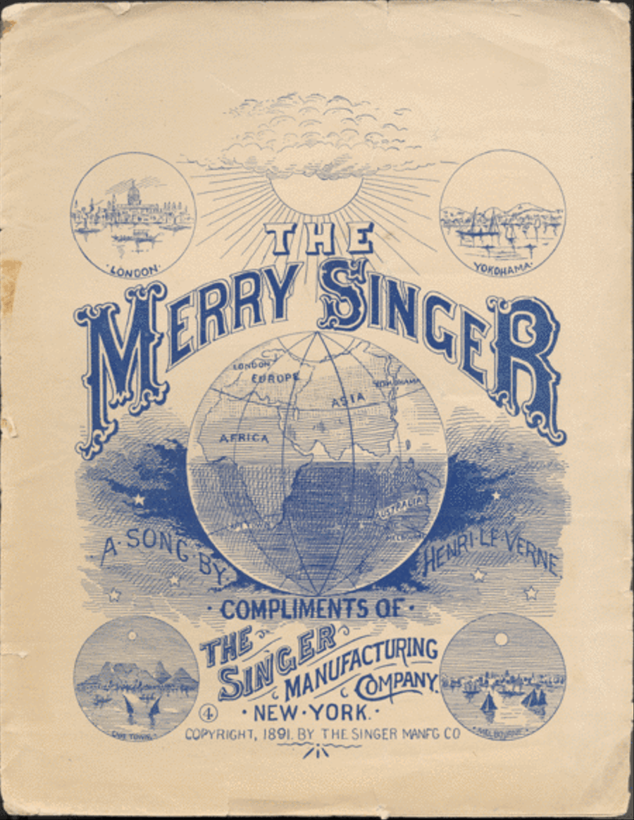 The Merry Singer. Song Voice Solo scores gallery preview page 1