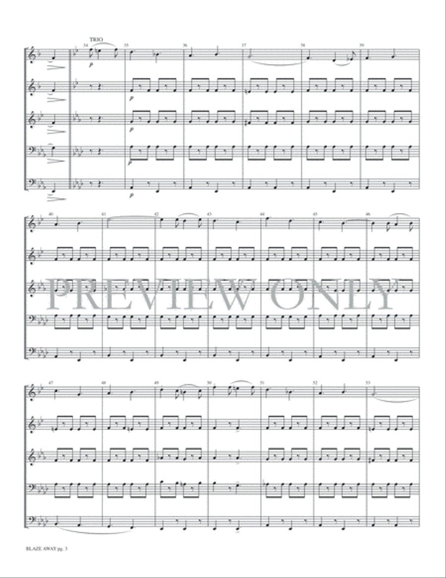 Blaze Away Blaze Away Brass Quintet scores gallery preview page 5