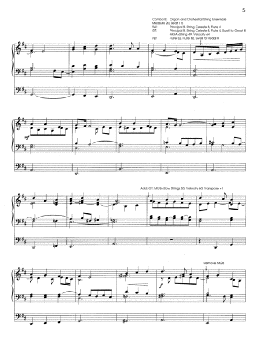 Midi Orchestrations for Organ Piano scores gallery preview page 3