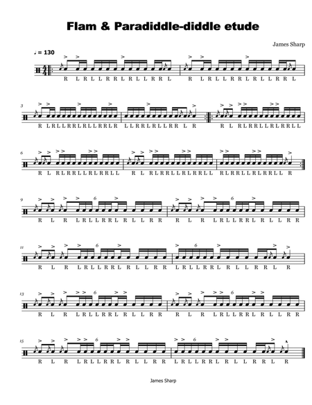 Flam & Paradiddle-diddle etude image number null