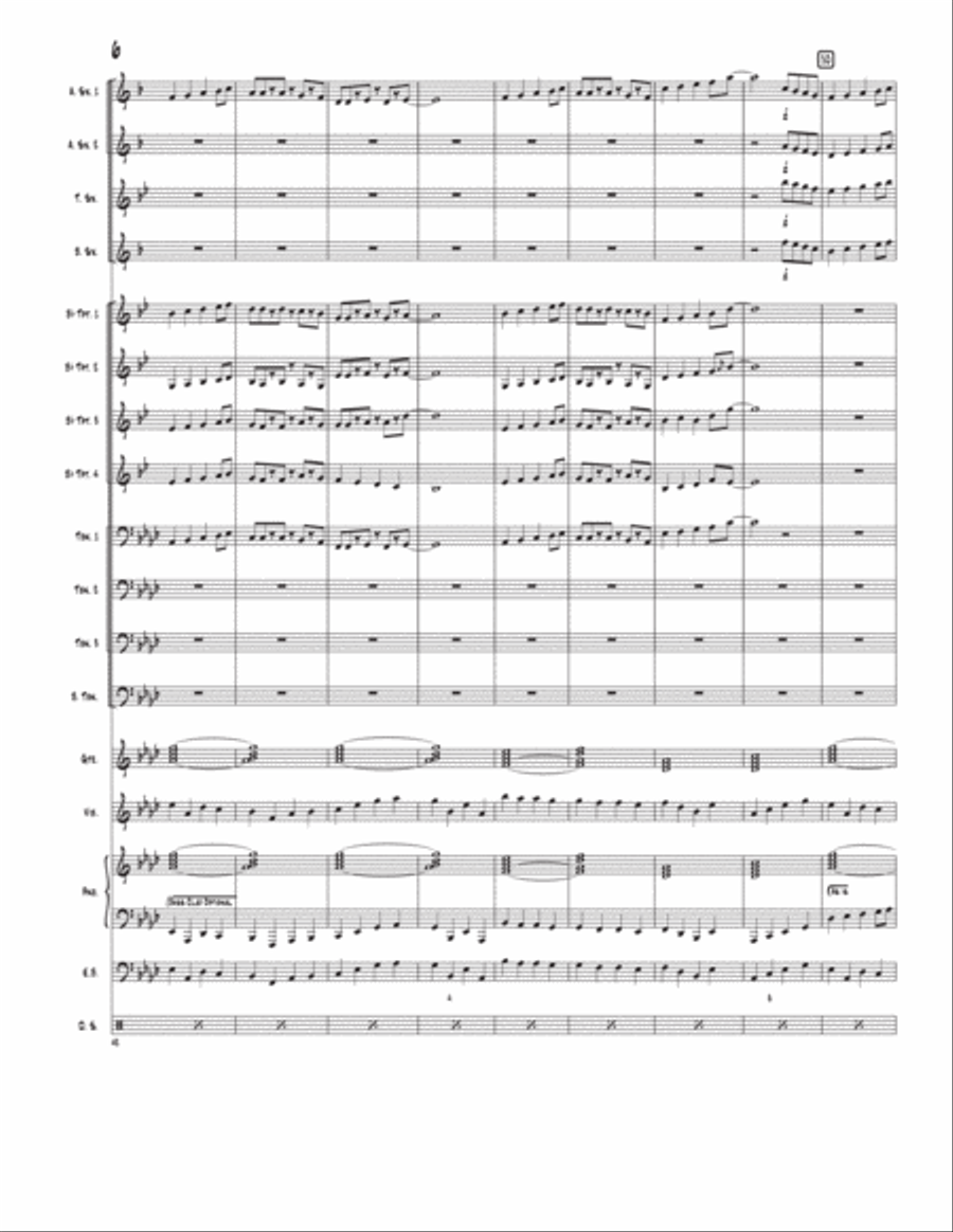 The Jazz Method (in A Flat) Jazz Ensemble scores gallery preview page 6