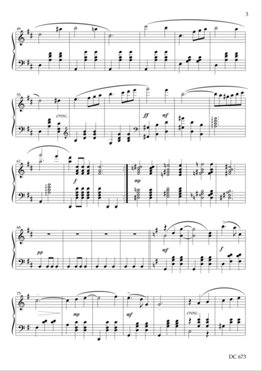 Three Pastiches - two waltzes and a tango for solo piano Piano Solo scores gallery preview page 3