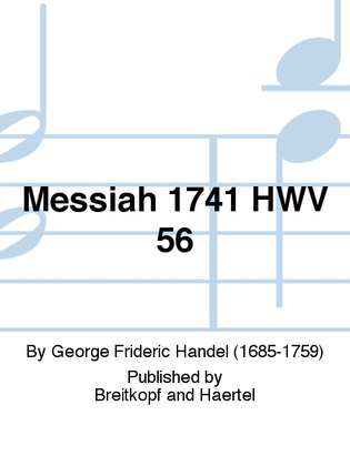 Book cover for Messiah 1741 HWV 56