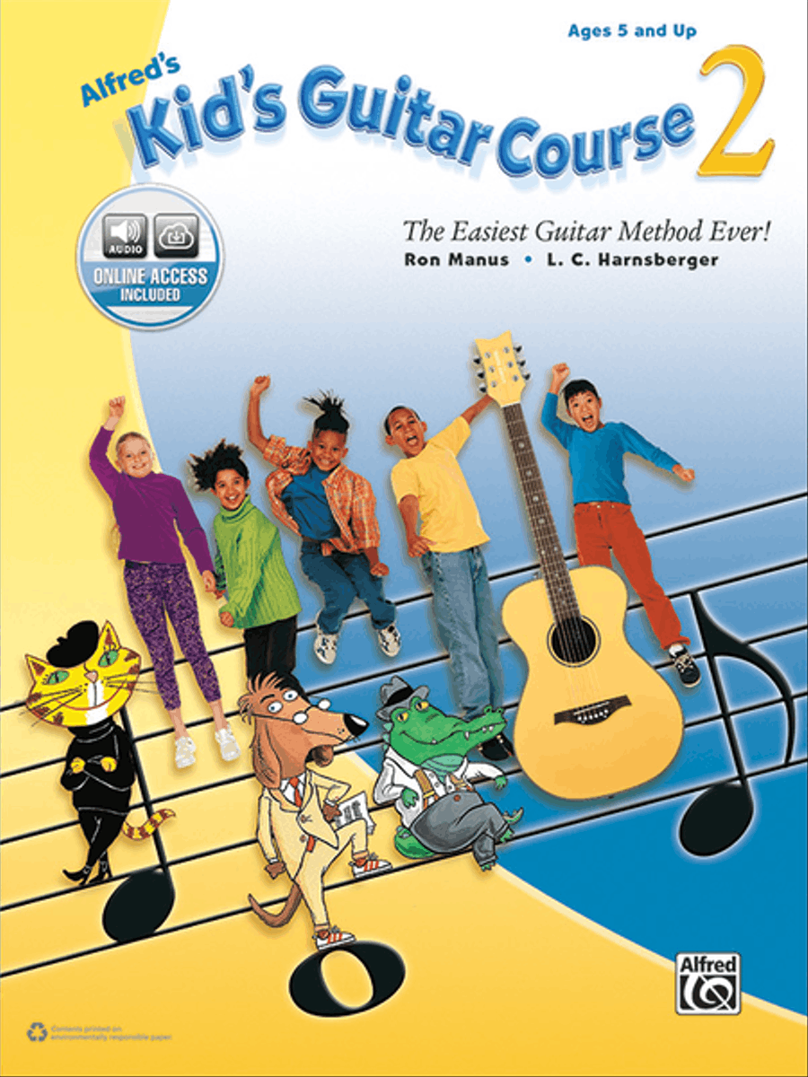 Alfred's Kid's Guitar Course 2 Easy Guitar scores gallery preview page 1