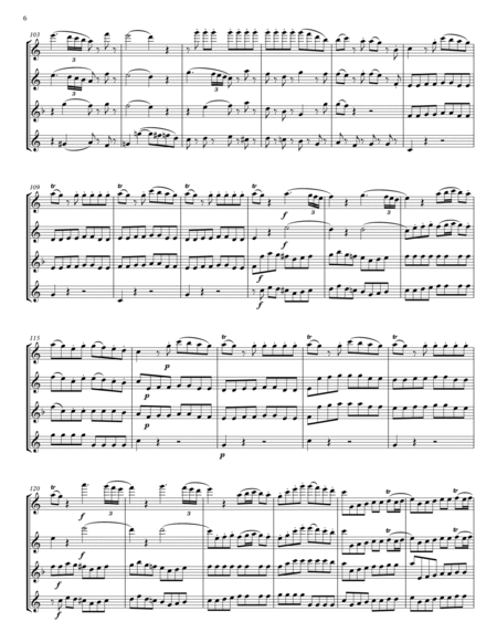 Eine Kleine Nachtmusik, K525 for Flute Quartet/Choir image number null