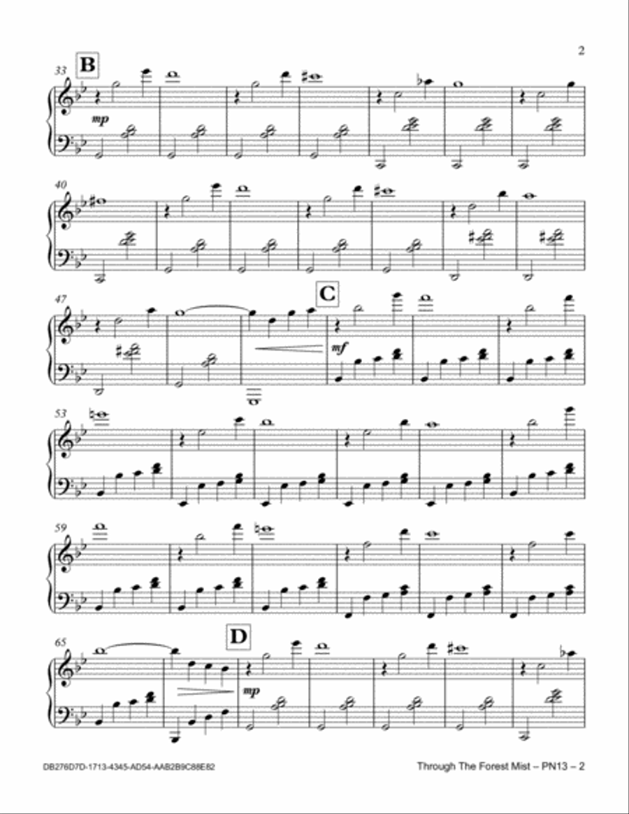 Through The Forest Mist Small Ensemble scores gallery preview page 3