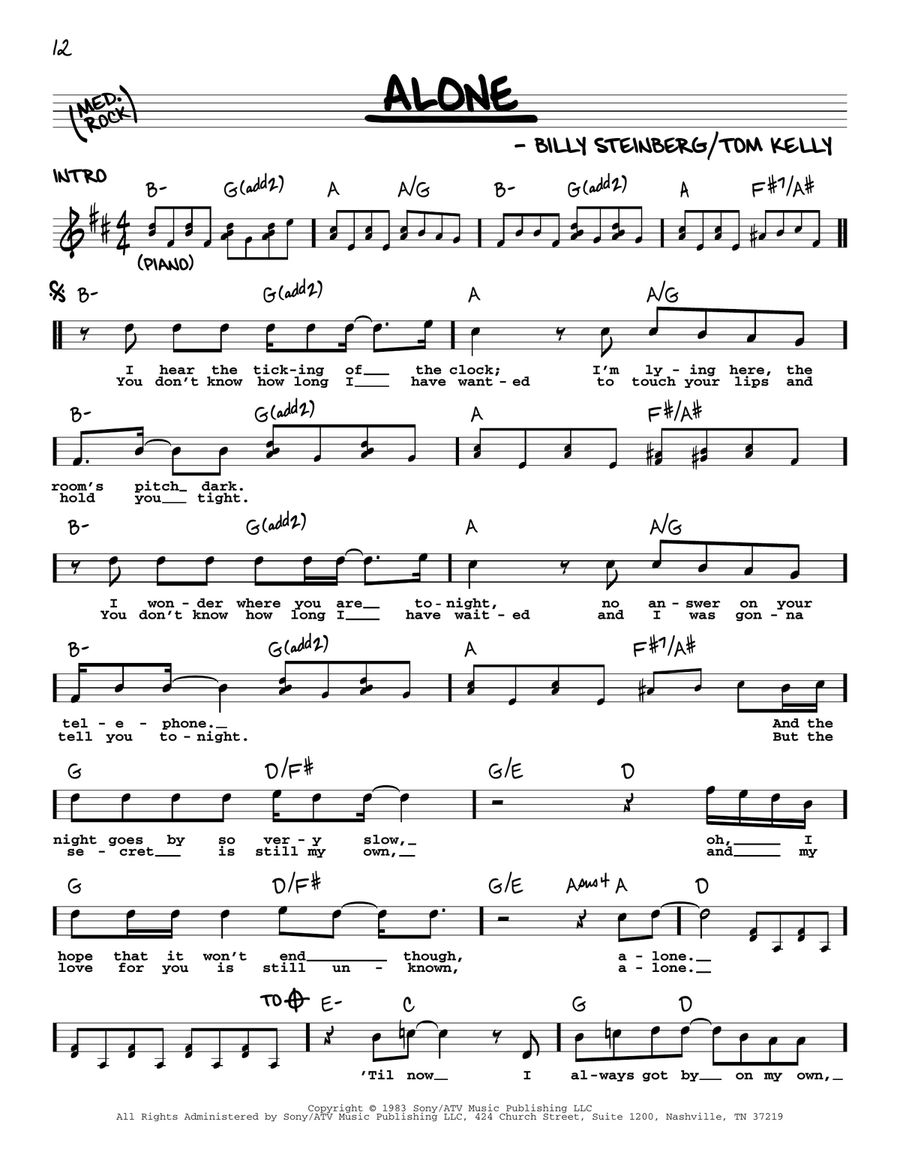 Alone Voice scores gallery preview page 1
