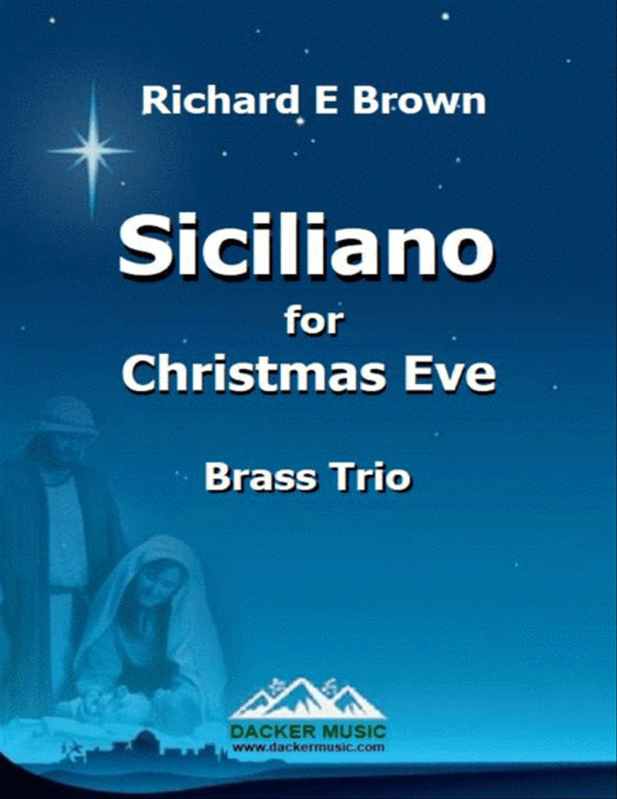 Siciliano for Christmas Eve - Brass Trio Brass Trio scores gallery preview page 1