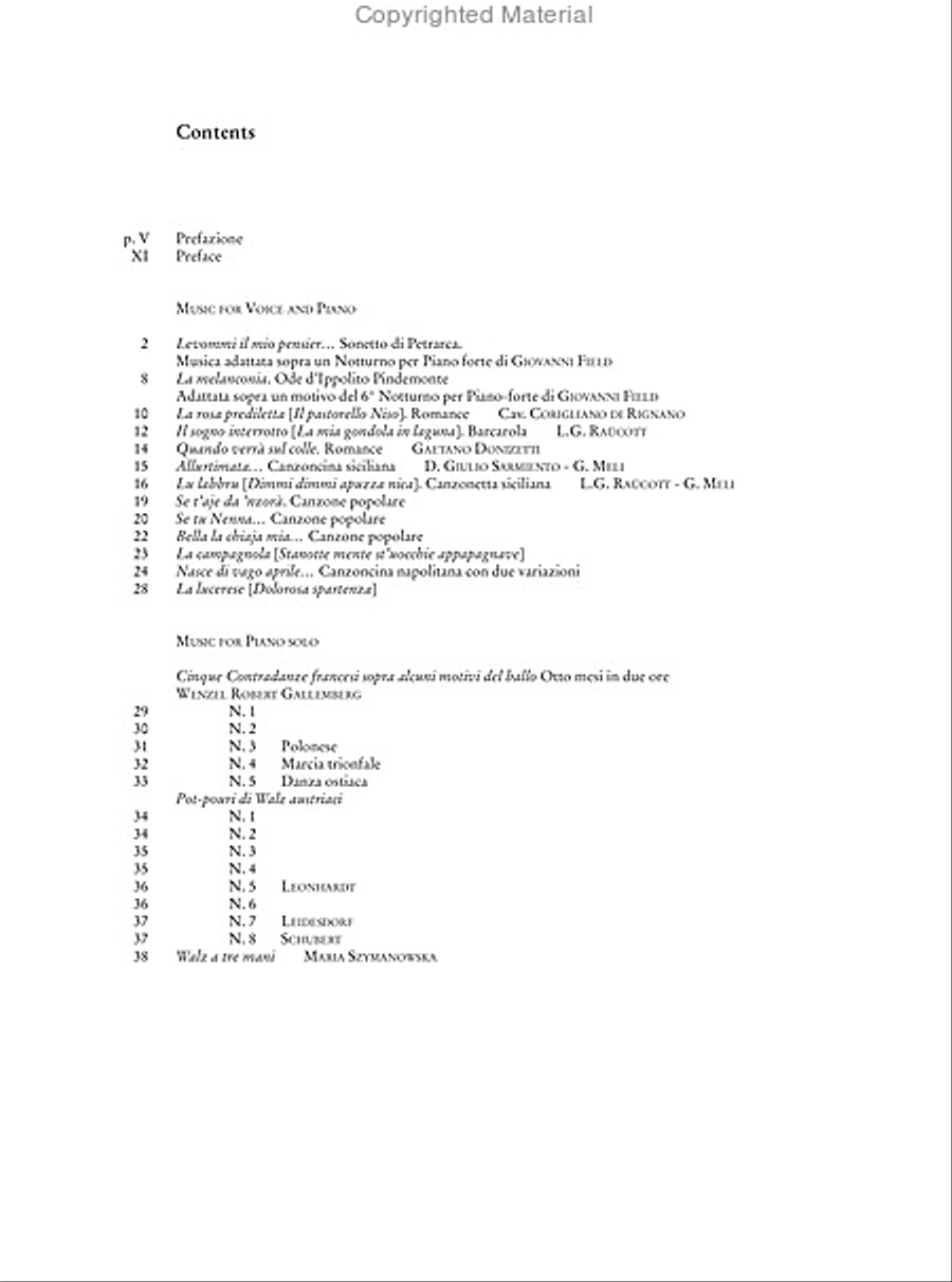 Passatempi Musicali - Vols. 1-6 (Naples 1824-25). Music by Cottrau, Donizetti, Field, Leidesdorf, Pacini, Rossini, Schubert and others - Vol. 4 Voice scores gallery preview page 5