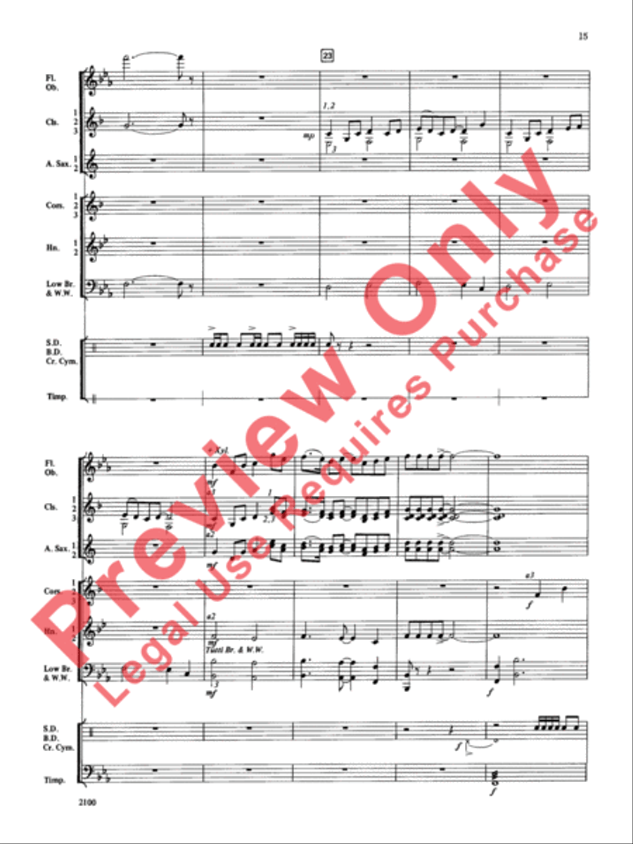 Northwest Suite Northwest Suite Concert Band scores gallery preview page 16
