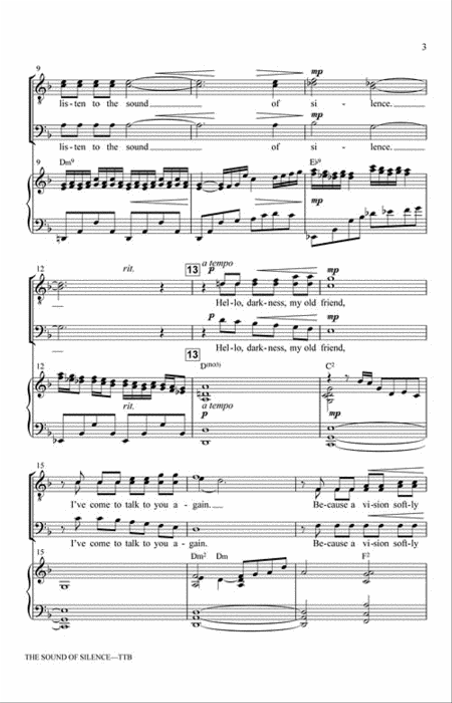 The Sound of Silence TTB scores gallery preview page 3