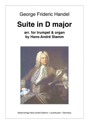 Book cover for G. F. Handel Suite D major (from Water music) for trumpet & organ