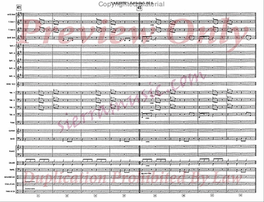 La Suerte De Los Tontos Jazz Ensemble scores gallery preview page 7