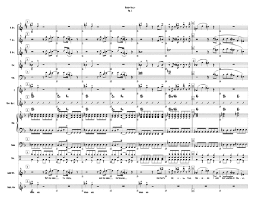Buddy Holly Large Ensemble scores gallery preview page 2