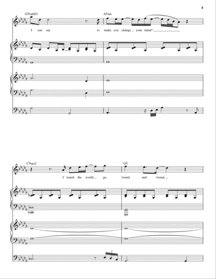Throwing It All Away Throwing It All Away Piano scores gallery preview page 5