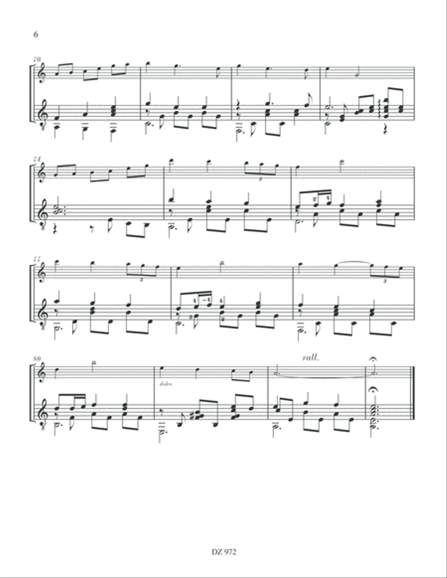 Chants du soir Flute scores gallery preview page 6