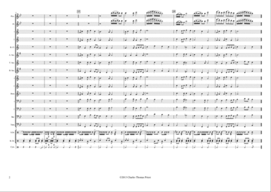 East River March East River March Marching Band scores gallery preview page 2