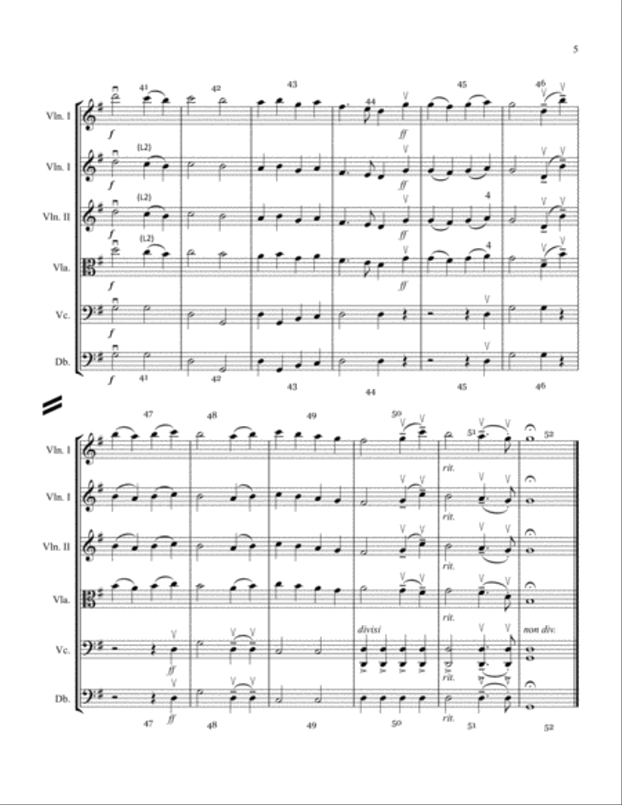 Holiday Medley Chamber Orchestra scores gallery preview page 6