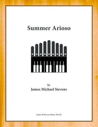 Book cover for Summer Arioso - Organ Solo