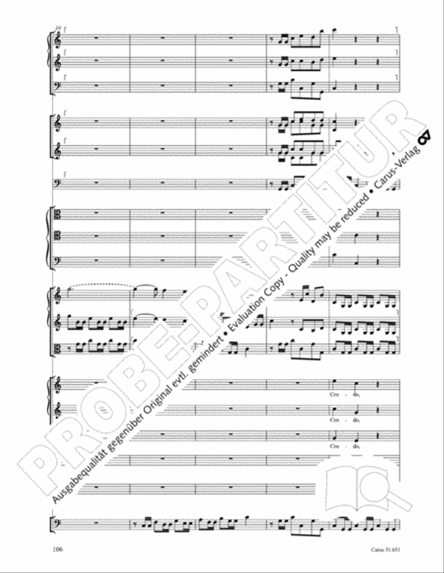 C Minor Mass, K. 427 (Missa in c KV 427) 4-Part scores gallery preview page 122
