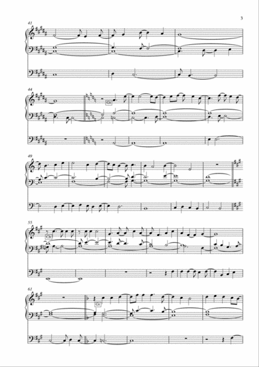 Qui sedes, Domine, Op. 54 (2018) for solo organ Organ Solo scores gallery preview page 3